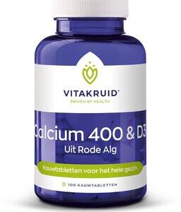vitakruid calcium 400 d3 uit rode alg kauwtabletten 100ktb 1