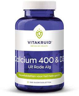 vitakruid calcium 400 d3 uit rode alg kauwtabletten 100ktb 1
