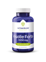 Vitakruid Visolie Forte: een hoogwaardig supplement met 1000 mg visolie per softgel, rijk aan essentiële Omega-3 vetzuren (EPA en DHA)
